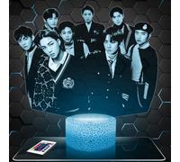 Lampephoto.fr - Lampe 3D Ex Deco Chambre Fille, Lampe 3D Ex Objet K-Pop Corée, Pop Coréene, Idée Cadeau Décoration LED Veilleuse, Deco Bureau, Idée Cadeau Noel Adolescent Original, TOP