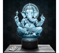Lampephoto.fr - Lampe 3D Ganesh Dieu, Décoration Collection Hindouisme, Dieu, Religion, Idée Cadeau Homme Femme, Objet Ganesh Dieu Veilleuse LED, Déco Chambre, Idee Cadeau Homme Femme Original