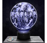 Lampephoto.fr - Lampe 3D I. Maiden Groupe Metal Musique, Veilleuse Tactile Led, Effet Hologramme 3D, Idée Cadeau Noël Anniversaire Homme Femme, Objet décoration chambre