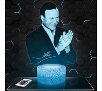 Lampephoto.fr - Lampe 3D J. Iglesias Décoration Chanteur Variété Chanson Française, Idée Cadeau Homme Femme, Objet Julio I Veilleuse Adulte Déco Chambre, Idee Cadeau Noel Homme Femme Original, TOP