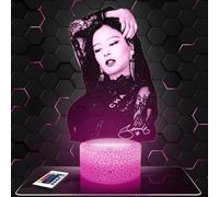 Lampephoto.fr - Lampe 3D Jennie B. Pink Deco Chambre Fille, Lampe 3D Jennie B. Pink, Objet K-Pop Corée, Pop Coréene, Idée Cadeau Décoration LED Veilleuse Deco Bureau, Idée Cadeau Ado Original, TOP