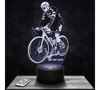 Lampephoto.fr - Lampe 3D M. Van der Poel Cyclisme Décoration Vélo Cycliste, Idée Cadeau Homme Femme, Objet Mathieu V Cyclisme Veilleuse LED Adulte Déco Chambre, Idee Cadeau Homme Femme Original, TOP