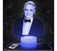 Lampephoto.fr - Lampe 3D Michel Sardou Décoration Chanteur Variété Chanson Française, Idée Cadeau Homme Femme, Objet Michel Sardou Veilleuse Adulte Déco Chambre, Idee Cadeau Noel Homme Femme, TOP