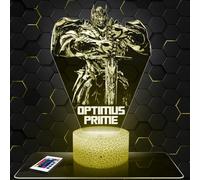 Lampephoto.fr - Lampe 3D Optimus Prime, Veilleuse Tactile Led Illusion, Effet Hologramme 3D, Idée Cadeau Noël Anniversaire Garçon et Fille, Déco Chambre Adulte Enfant TOP