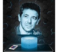 Lampephoto.fr - Lampe 3D P. Bruel Idée Cadeau Fan Chanson Française, Veilleuse Tactile Led Illusion, Effet Hologramme 3D, Idée Cadeau Noël Anniversaire Homme et Femme TOP