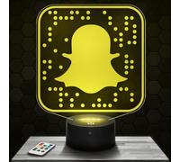 Lampephoto.fr - Lampe 3D Snap chat, Veilleuse Tactile Led Illusion, Effet Hologramme 3D Idée Cadeau Noël Anniversaire Garçon et Fille Chambre d'Enfant ou Adulte