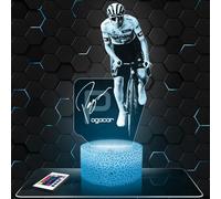 Lampephoto.fr - Lampe 3D T. Pogacar Cyclisme Décoration Vélo Cycliste, Idée Cadeau Homme Femme, Objet Tadej P Cyclisme Veilleuse Adulte Déco Chambre, Idee Cadeau Noel Homme Femme Original, TOP
