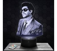 Lampephoto.fr - Lampe 3D The Weekend Décoration Collection Chanteur Pop Canadien, Idée Cadeau Homme Femme, Objet The Weekend Veilleuse LED, Déco Chambre, Idee Cadeau Noel Homme Femme Original, TOP
