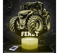 Lampephoto.fr - Lampe 3D Tracteur Agricole Fend Collection Miniature 1 32, Idée Cadeau Agriculteur, Veilleuse Tactile Led, Effet Hologramme 3D, Idée Cadeau Noël Anniversaire Garçon et Fille TOP
