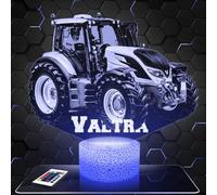 Lampephoto.fr - Lampe 3D Tracteur Agricole Valtr Collection Miniature 1 32, Idée Cadeau Agriculteur, Veilleuse Tactile Led, Effet Hologramme 3D, Idée Cadeau Noël Anniversaire Garçon et Fille TOP