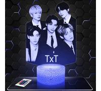 Lampephoto.fr - Lampe 3D Txt Deco Chambre Fille, Lampe 3D Txt, Objet K-Pop Corée Pop Coréene, Idée Cadeau Décoration LED Veilleuse Deco Bureau, Idée Cadeau Adolescent Original, Effet Hologramme, TOP
