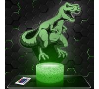 Lampephoto.fr - Lampe 3D Veilleuse Enfants Dinosaure T-Rex Tyrannosaure Decoration Chambre d'Enfant, Idée Cadeau Garçon 4, 5, 6, 7, 8, 9, 10 Ans, Lampe LED Dinosaure T-Rex Tyrannosaure Dino, TOP