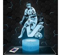Lampephoto.fr - Lampe 3D Vinicius Jr Football Décoration Footballeur, Idée Cadeau Homme Femme, Objet Vinicius Jr Football Veilleuse LED Adulte Déco Chambre, Idee Cadeau Noel Homme Femme Original, TOP