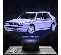 Lampephoto.fr - Lampe 3D Voiture delta Hf Integrale L, Idée Cadeau Deco Sport Vehicule Collection Tuning, Lampe Bureau Salon Voiture delta Hf Integrale L, Idée Cadeau Noel Fan de Voiture