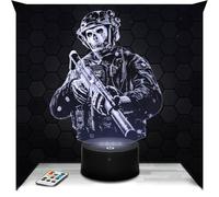 Lampephoto.fr - Lampe Cod Mw2 Simon Ghost Riley Veilleuse 3D Jeux Vidéo