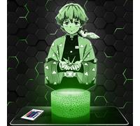 Lampephoto.fr Lampe de chevet LED décorative Manga Zenitsu Agatsuma, idee cadeau pour ado, accessoire Manga Zenitsu Agatsuma Manga Dessins animé Chambre d'ado garçon deco bureau idée cadeau noel ado