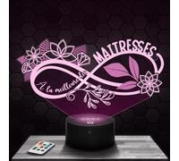 Lampephoto.fr Lampe de chevet, Veilleuse tactile, Cadeau infini à la meilleure des maitresses, Cadeau Maitresse, la Meilleure Maitresse d'école, cadeau fin d'année, cadeau remerciements