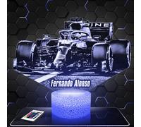 Lampephoto.fr - Lampe F. Alonso Pilote F1 Veilleuse 3D Formule 1