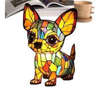 Lampes à chien - résine tachée, série de chiens Art Night Light, Light de nuit décorative, Lumière de table de chevet de pépinière LECTURE DE NIGHT | Lampe ambiante confortable pour le camping de sall