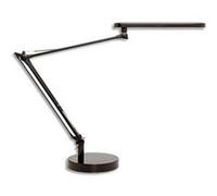 Lampes à Led Mamboled noire en ABS et alu - Bras 2 x 32 cm, Tête 28,5 x 4,5 cm Socle D16 x H2,5 cm G