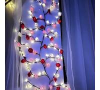 Lampes à LED pour branches d'arbres, guirlandes lumineuses pour roses, guirlandes lumineuses pour chambre à coucher, guirlandes lumineuses en fleurs de Noël, décoration d'intérieur pour mur, salon