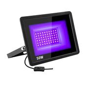 Lampes à polymériser, Lampe fluorescente étanche violette 395 nm, lampe de séchage UV à LED, projecteur ultraviolet(50w)