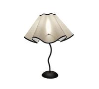 Lampes à table de ferme pour le salon, lampe de bureau rustique, lumière de table de lecture européenne avec abat-jour en tissu plissé pour la chambre, E27 Night Light Bedroom Decoration Accessoires