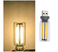 Lampes d'ambiance rétro colorées pour voiture, ampoule USB pour voiture, veilleuse LED portable, contrôle tactile, mini véhicule, lumière d'ambiance LED à brancher (jaune)