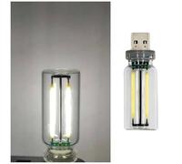 Lampes d'ambiance rétro colorées pour voiture, ampoule USB pour voiture, veilleuse LED portable, contrôle tactile, mini véhicule, lumière d'ambiance LED à brancher (blanc)