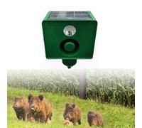Lampes d'avertissement solaires Anti-bêtes avec Volume Fort, Lampes d'avertissement solaires avec Volume Fort, Lampes solaires d'extérieur avec Alarme for verger, Ferme, Grange, Cour, Lampes d'alarme