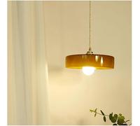 Lampes de Bureau, Îlot de Cuisine Au-Desde La Table -Pension En Verre Vert - Industriel Ambré Orange Style Ferme -Pension Style Milieu Du Siècle/Tanné/A