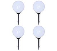 Lampes de chemin 4 pcs. LED 30 cm avec piquet de terre