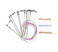Lampes de chemin de fer à LED blanches 104 mm pour 3 V CC AC Compatible LED | Compatible avec 3 V CA/CC, courant de 20 mA, basse tension sûre, idéal pour les dispositions urbaines, les gares