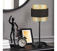Lampes de Chevet Lampe de Lecture Table Noir Fer Or Acier Accumulateur Luminaire