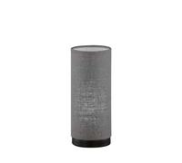 Lampe de chevet lampe de table lampe de lecture lampe de chambre textile gris H 25 cm