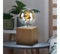 Lampes de Chevet Table Holzleuchte Carré Maison Campagne Lecture Nature