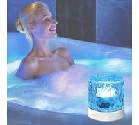 Lampes de douche rechargeables pour douche intérieure - Projecteur lumineux de vagues de l'océan pour salle de bain, baignoire - Lumières LED sans fil pour salle de bain, lumière à ondulations d'eau