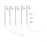 Lampes de Gare Métal pour 3v DC pour Modélisme Ferroviaire Lampes | Structure métallique pour robuste, finition réaliste, compatible réseaux OO/HO, installation pour facile diorama