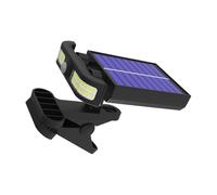 Lampes de gouttière à détecteur de mouvement - Éclairage solaire à clipser, lampe de clôture extérieure, coque en ABS, luminosité réglable, accessoires d'éclairage de jardin faciles à installer, nuit