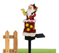 Lampes De Jardin De Noël - Lumière Solaire Pour Extérieur, Décoration De Chemin De Noël | Ensemble De 6 Lumières Avec Figures De Père Noël Pour Jardin, Patio, Pelouse, Cour, Éclairage Pour Fès