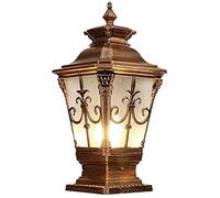 Lampes de jardin extérieures Lampes de pilier de mur de clôture européenne Lampadaire traditionnel étanche antirouille porte colonne lampadaire extérieur paysage lanterne rural patio chemin réverbère