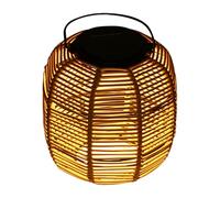 Lampes de Jardin Japonaises - Lampes Solaires Extérieures de Style Japonais | Éclairage de Jardin à LED Imperméable, Lampes d'Allée Tissées en Rotin pour Terrasse, Chemin, Cour, Ambiance Zen
