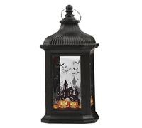 Lampes de lanterne d'Halloween - Lanternes à bougie LED | Bougies légères de thé d'Halloween | Lanterne décorative en plein air, lumières décoratives de lanterne festive, lanterne décorative