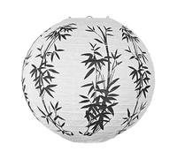 Lampes de Lanterne en Papier de 12 Pouces Lanterne en Papier Ronde Chinoise avec Cadre en métal Lanternes suspendues Décorations de lanternes en Papier Chinoises Portables (Blanc)