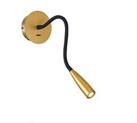 Lampes de Lecture LED avec Interrupteur, Lampe de Chevet Ajustable à Col de Cygne Liseuse Flexible Moderne Applique Murale Créatif Mur Lumière Intérieur D'éclairage Protéger Yeux pour Lit Lire,A