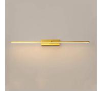 Lampes de miroir de salle de bain modernes, lumière d'image LED miroir avant éclairage avec couleur 3 températures, haute transmission de la lumière abat-jour en acrylique, éclairage de maquillage