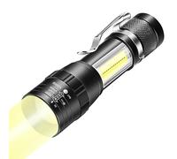 Lampes de poche rechargeables haute luminosité - Lampes de poche rechargeables légères, lampe de poche LED étanche | Lampe de poche puissante réglable à 3 modes avec lumière latérale COB pour la rando