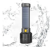 Lampes de poche rechargeables, lampes de poche d'extérieur pour le camping,Feux d'avertissement clignotants à énergie solaire - Lampes de pour la maison, lampe de Super lumineuse, lanterne