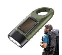 Lampes de poche solaires rechargeables et étanches avec , lampe LED compacte avec pour survie, panne de courant, camping, randonnée, sport
