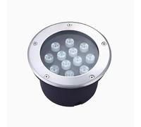 Lampes de sol souterraines LED - IP65 - Étanche - Ronde - Haute luminosité - Spot encastré au sol pour cour et extérieur - Éclairage décoratif 5 W